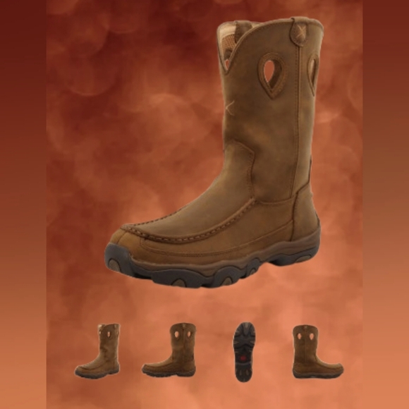 Twisted X Other - Twisted X Men's 11W 11" Pull On Hiker Boot Brown Leather